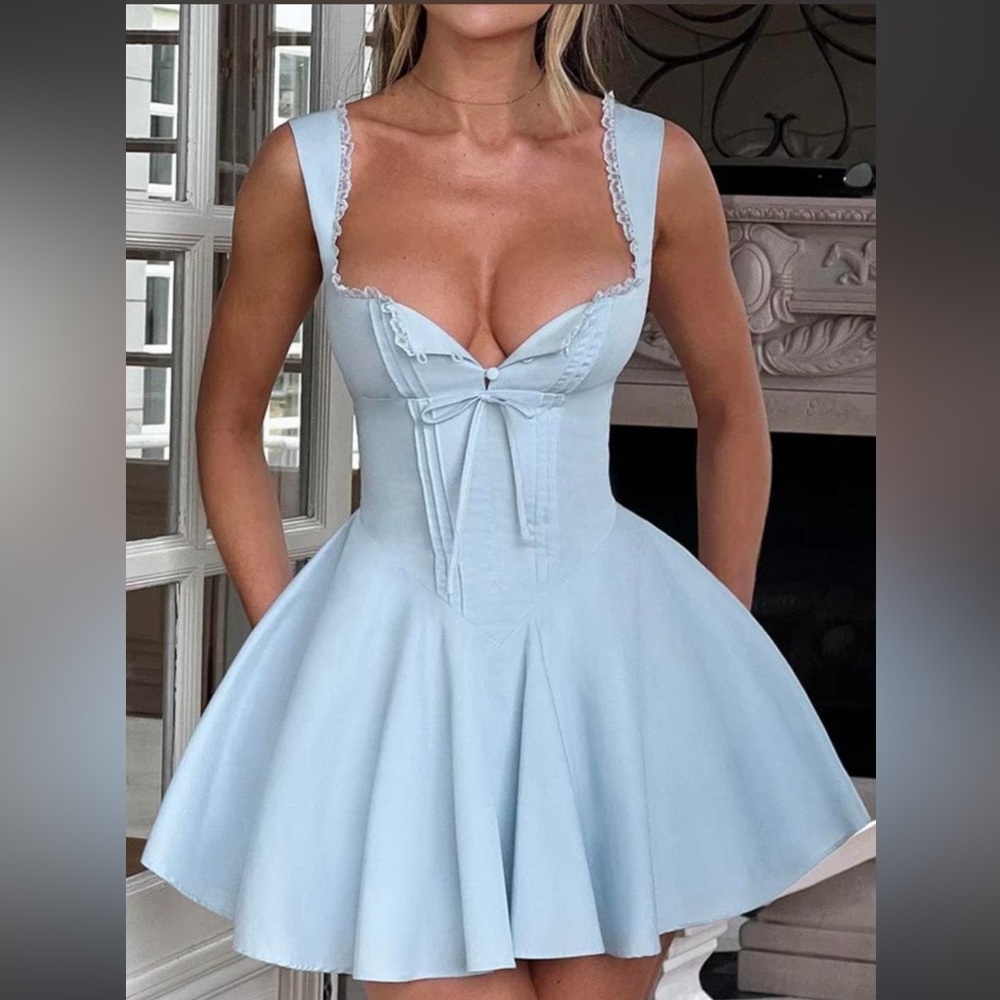 Babyboo ANTONELLA MINI DRESS - BLUE NWT